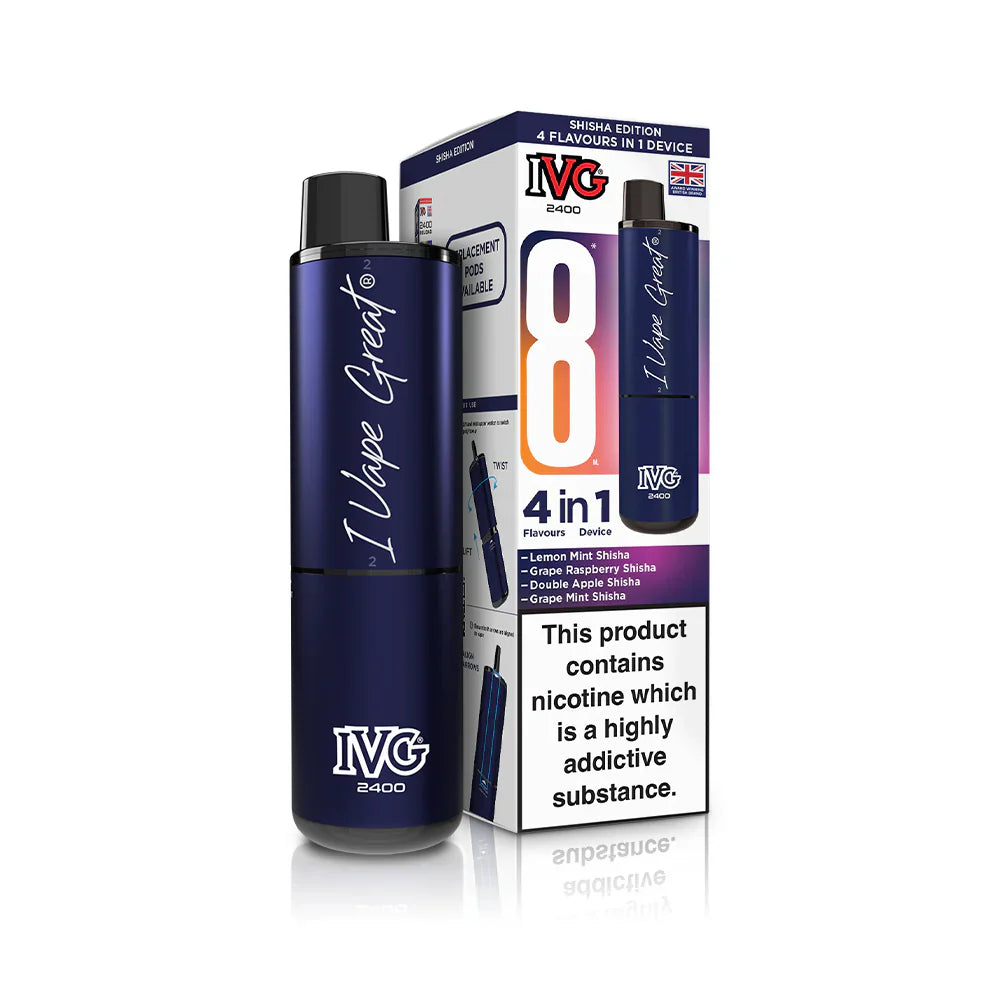 IVG 2400 4‑In‑1 Shisha Edition Rechargeable Pod Kit