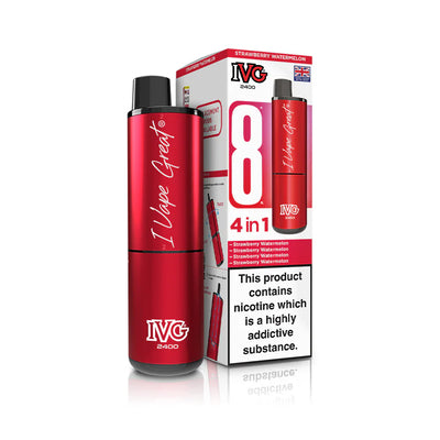 IVG 2400 4‑In‑1 Strawberry Watermelon Edition Rechargeable Pod Kit