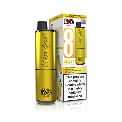 IVG 2400 4‑In‑1 Yellow Edition Rechargeable Pod Kit