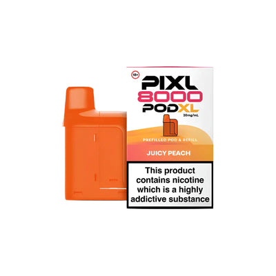 PIXL 8000 Juicy Peach Compliant Post June 1st Prefilled Pod