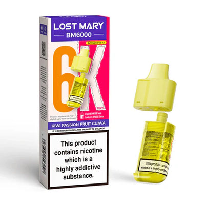 Lost Mary BM6000 Kiwi Passionfruit Guava Compliant Post June 1st Refillable Pod