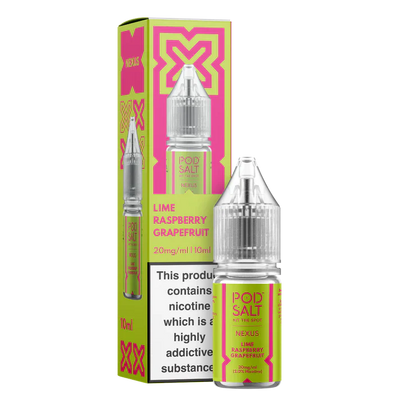 Pod Salt Nexus Lime Raspberry Grapefruit 10ml Nicotine Salt E-Liquid