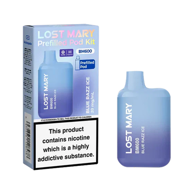 Lost Mary BM600 Blue Razz Ice Prefilled Pod Kit