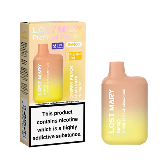 Lost Mary BM600 Cherry Peach Lemonade Prefilled Pod Kit