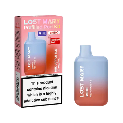 Lost Mary BM600 Red Apple Ice Prefilled Pod Kit