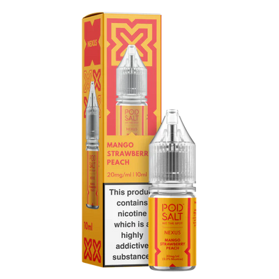 Pod Salt Nexus Mango Strawberry Peach 10ml Nicotine Salt E-Liquid
