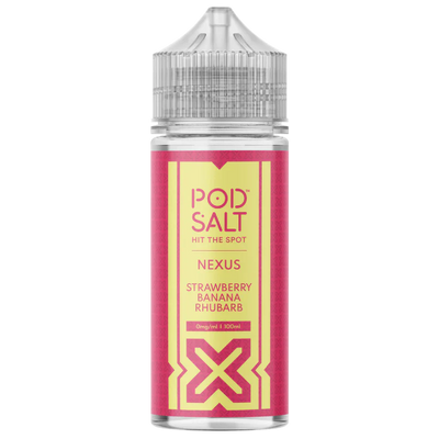 Pod Salt Nexus Shortfill Strawberry Banana Rhubarb 100ml E‑Liquid