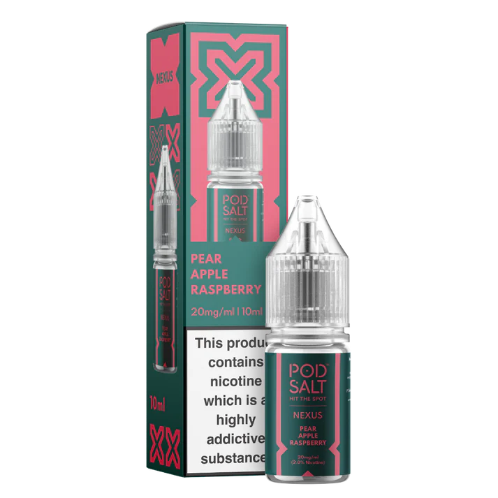 Pod Salt Nexus Pear Apple Raspberry 10ml Nicotine Salt E-Liquid