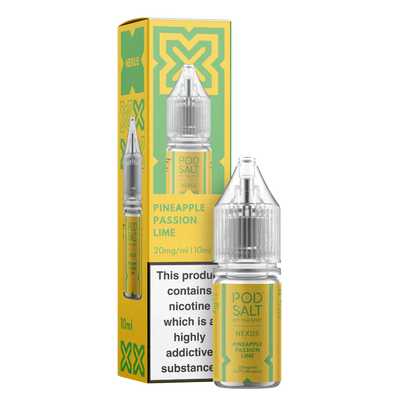 Pod Salt Nexus Pineapple Passion Lime 10ml Nicotine Salt E-Liquid