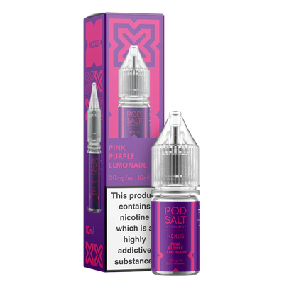 Pod Salt Nexus Pink Purple Lemonade 10ml Nicotine Salt E-Liquid