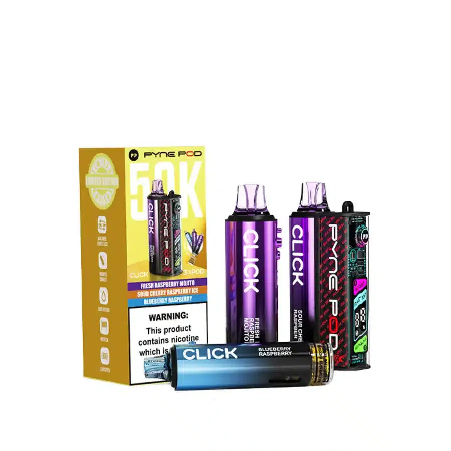 Pyne Pod Click 50K Raspberry Edition Prefilled Pod Kit