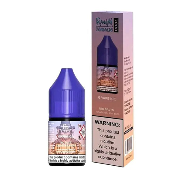 Fumot RandM 7000 Grape Ice 10mg Nic Salts