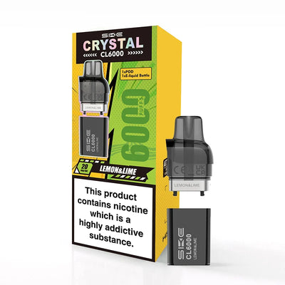 SKE Crystal CL6000 Lemon Lime Prefilled Replacement Pod