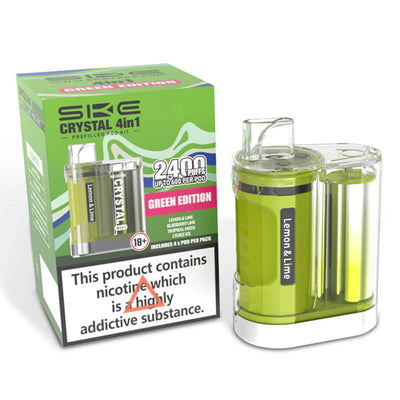 SKE Crystal 2400 Green Edition 4-in-1 Prefilled Pod Vape Kit