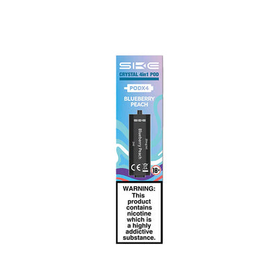 SKE Crystal 4-in-1 2400 Blueberry Peach Prefilled Pods