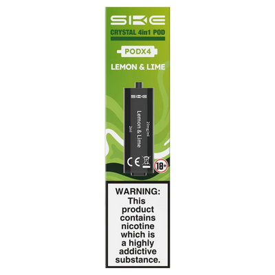SKE Crystal 4-in-1 2400 Lemon & Lime Prefilled Pods