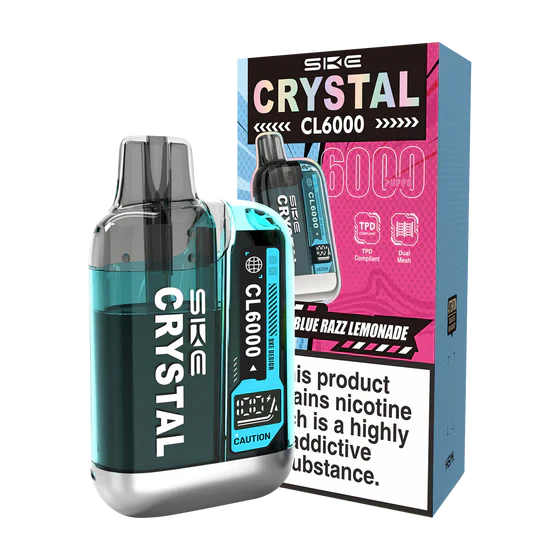 SKE Crystal CL6000 Blue Razz Lemonade Prefilled Pod Kit