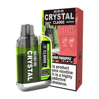 SKE Crystal CL6000 Sour Pineapple Prefilled Pod Kit