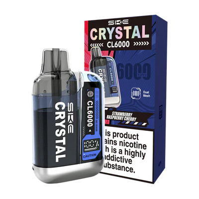 SKE Crystal CL6000 Strawberry Raspberry Cherry Prefilled Pod Kit