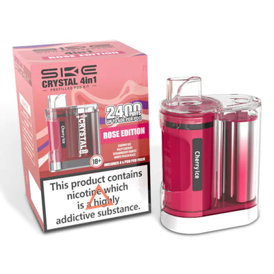 SKE Crystal 2400 Rose Edition 4-in-1 Prefilled Pod Vape Kit