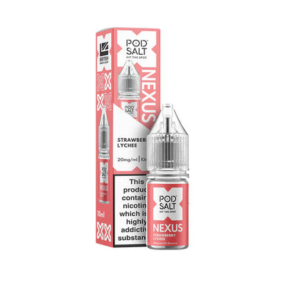 Pod Salt Nexus Strawberry Lychee 10ml Nicotine Salt E-Liquid