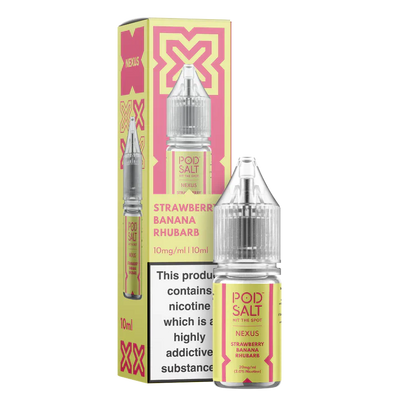 Pod Salt Nexus Strawberry Banana Rhubarb 10ml Nicotine Salt E-Liquid