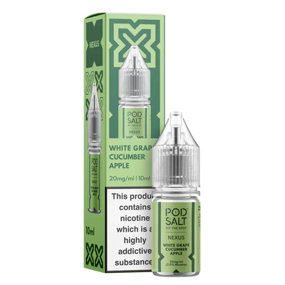 Pod Salt Nexus White Grape Cucumber Apple 10ml Nicotine Salt E-Liquid